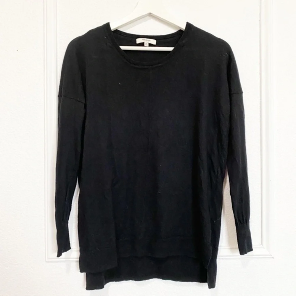 Madewell 100% Merino Wool Black Sweater XS